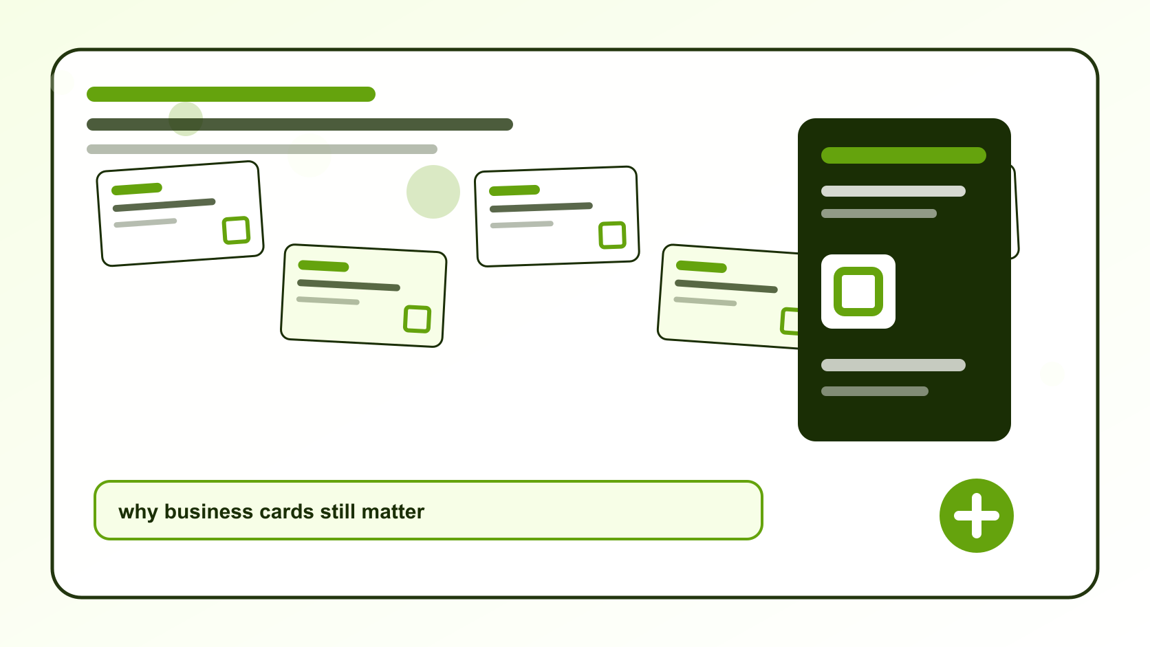 BizBee print guide visual for why business cards still matter in dubai showing business cards used in real Dubai networking with QR and follow-up cues.