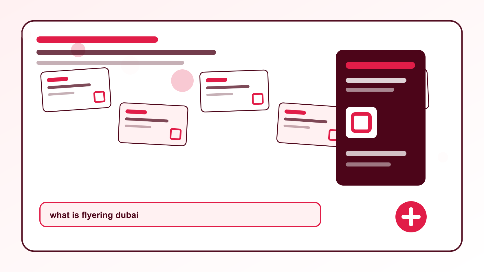BizBee print guide visual for what is flyering and how to do it well in dubai showing flyer campaign planning board with distribution locations, QR tracking and offer examples.