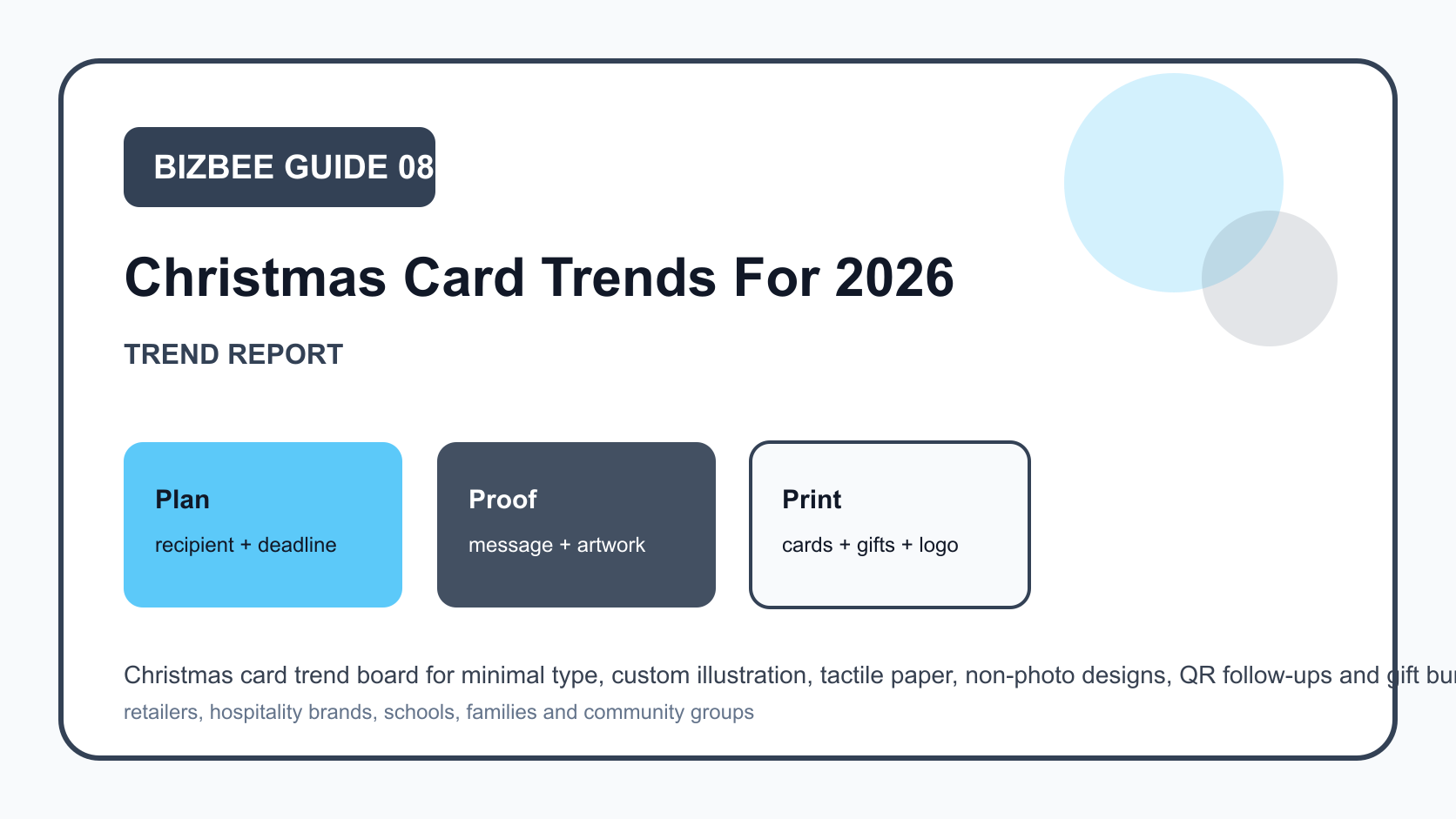 Christmas card trend board for Dubai cards, gifts and logo materials