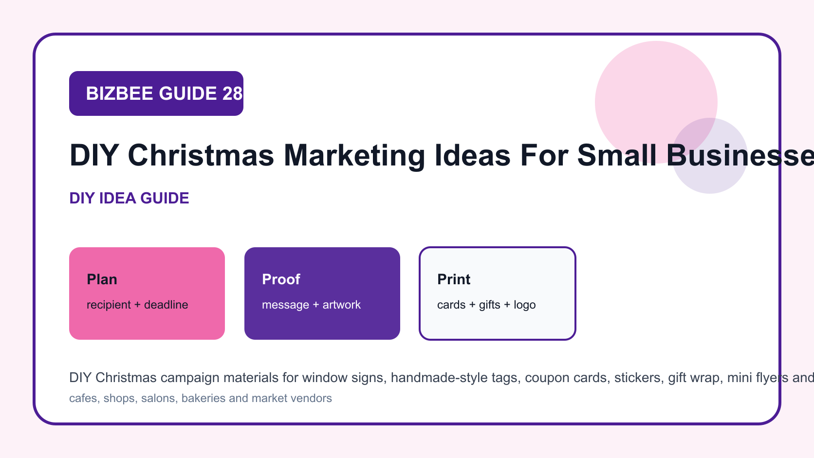 DIY Christmas campaign materials for Dubai cards, gifts and logo materials