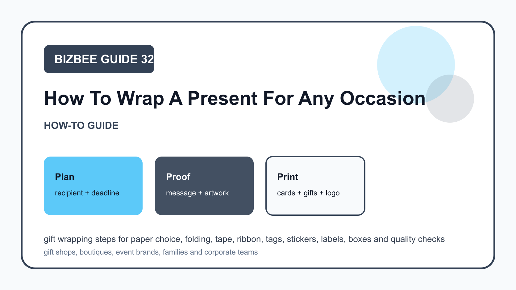 gift wrapping steps for Dubai cards, gifts and logo materials