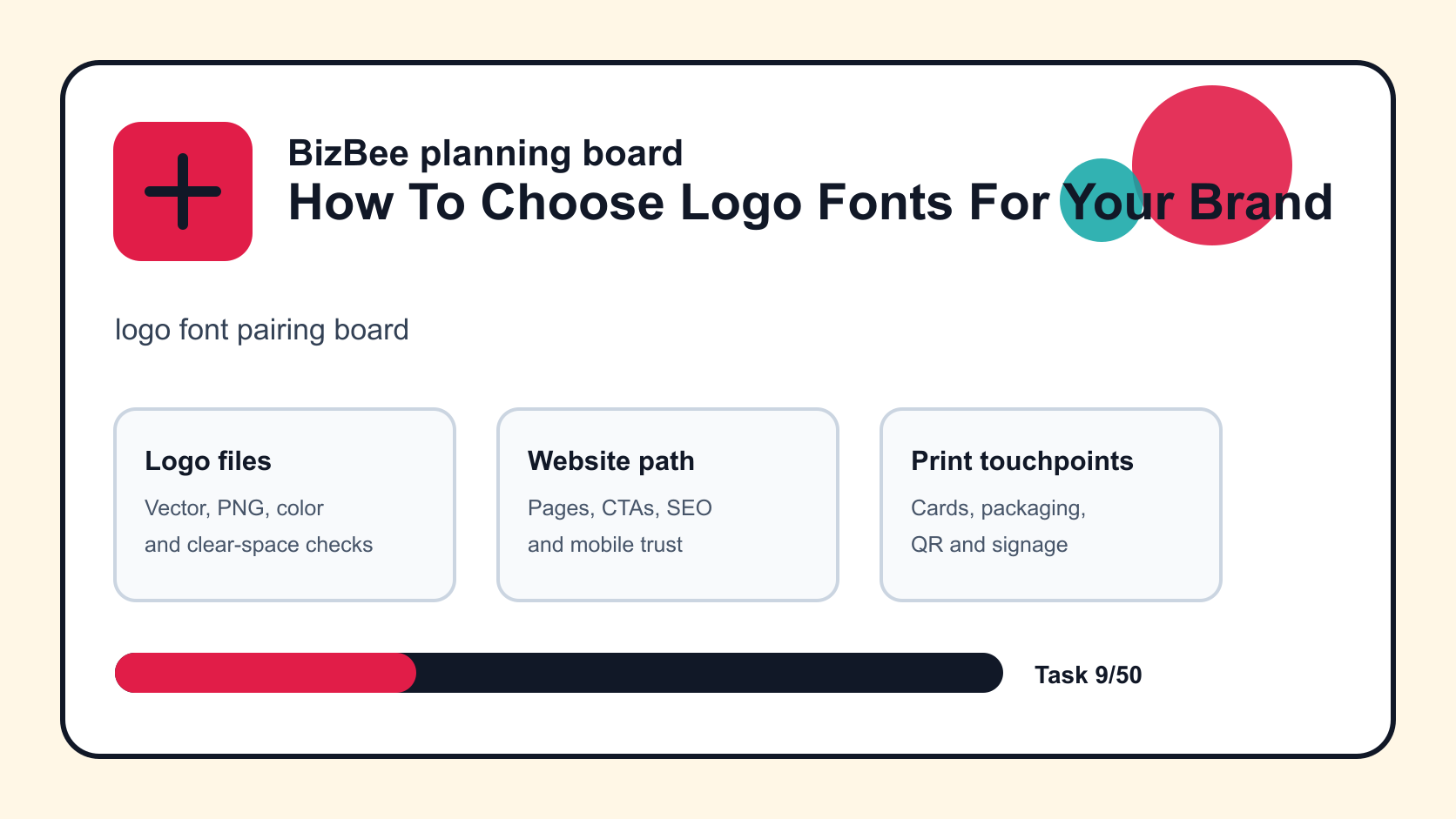 logo font pairing board for Dubai logo, website and ecommerce planning