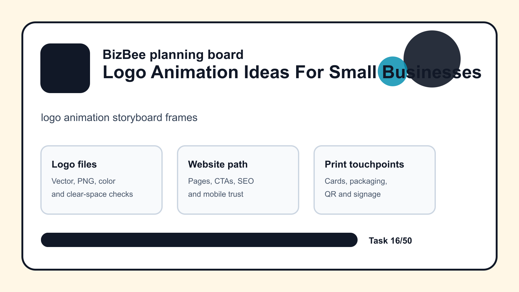 logo animation storyboard frames for Dubai logo, website and ecommerce planning