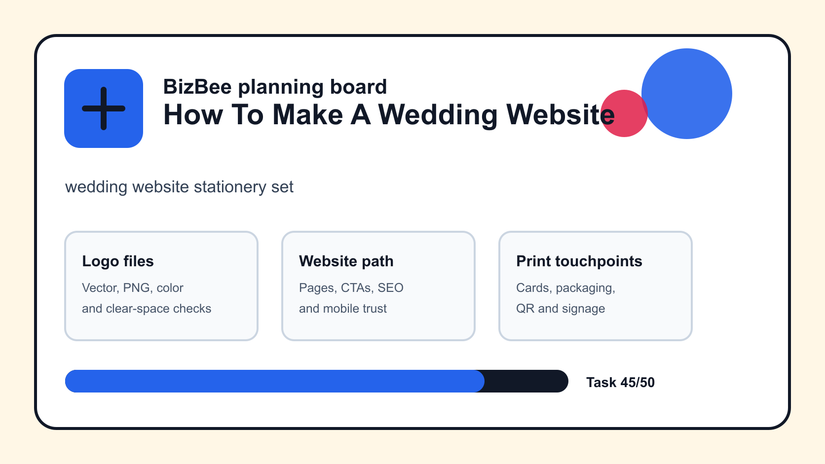 wedding website stationery set for Dubai logo, website and ecommerce planning